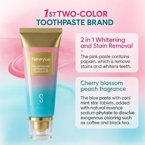 🏆【Max】 Newyuo® Nicotinamide Toothpaste【💎New upgrade Powerful type 10% concentration of Nicotinamide】