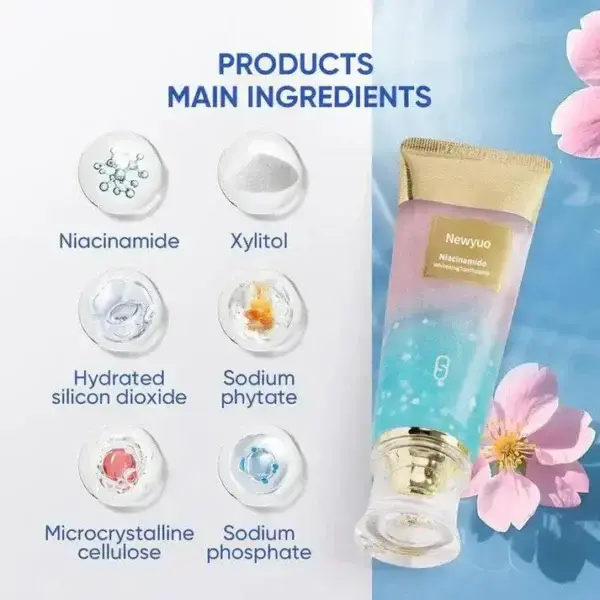 🏆【Max】 Newyuo® Nicotinamide Toothpaste【💎New upgrade Powerful type 10% concentration of Nicotinamide】