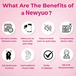 Newyuo™ BabyEcho Doppler — Hear Your Baby’s Heartbeat at Home + Free Ultrasound Gel