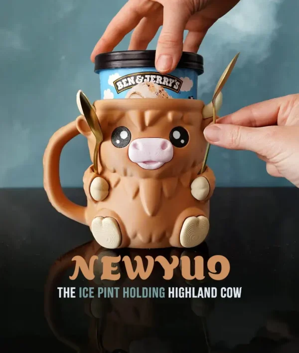 Newyuo  Brings You the Highland Cow That Hugs Your Ice Cream 🍦