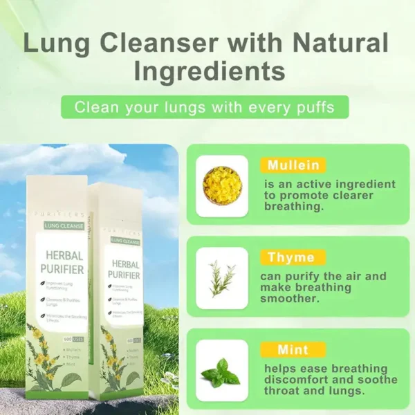Newyuo™ Mullein Relaxation Stick – Soothes Lungs, Detoxifies, Freshens Breath