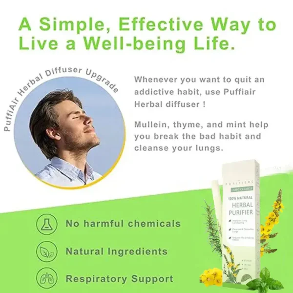 Newyuo™ Mullein Relaxation Stick – Soothes Lungs, Detoxifies, Freshens Breath