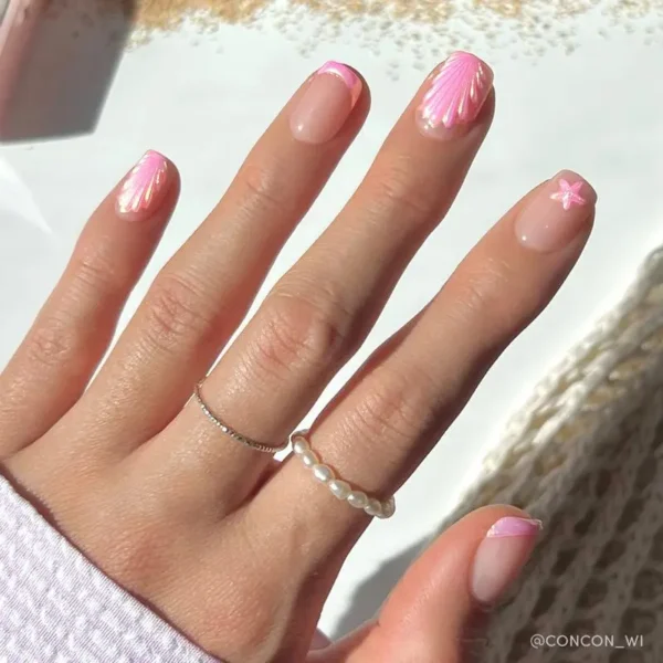Newyuo Siren's Cove Press On Nail Set — Ocean-inspired Collection