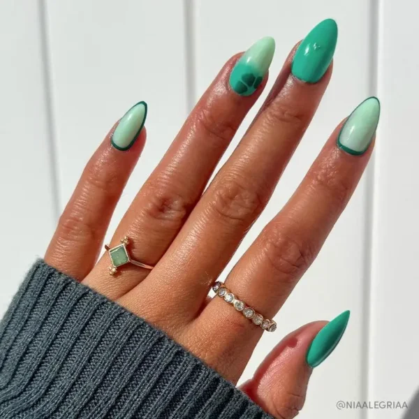 Newyuo Siren's Cove Press On Nail Set — Ocean-inspired Collection