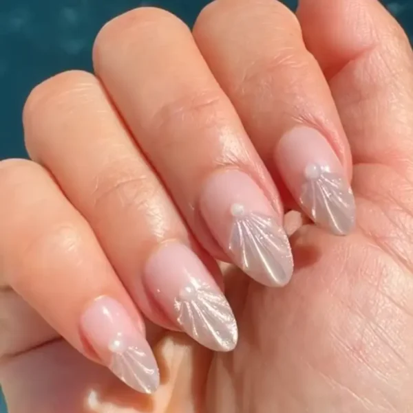 Newyuo Siren's Cove Press On Nail Set — Ocean-inspired Collection