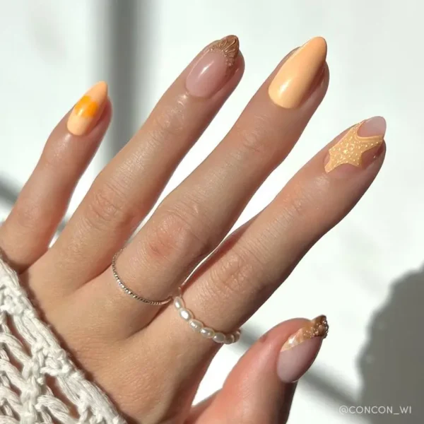 Newyuo Siren's Cove Press On Nail Set — Ocean-inspired Collection
