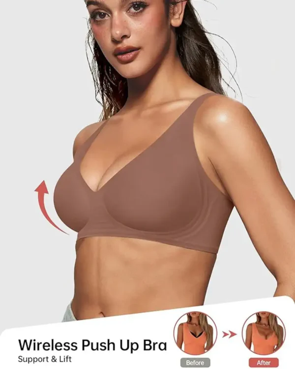 Newyuo™Seamless Deep V Push-Up Wireless Bra