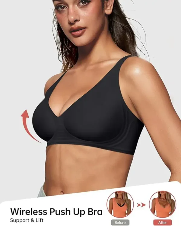 Newyuo™Seamless Deep V Push-Up Wireless Bra