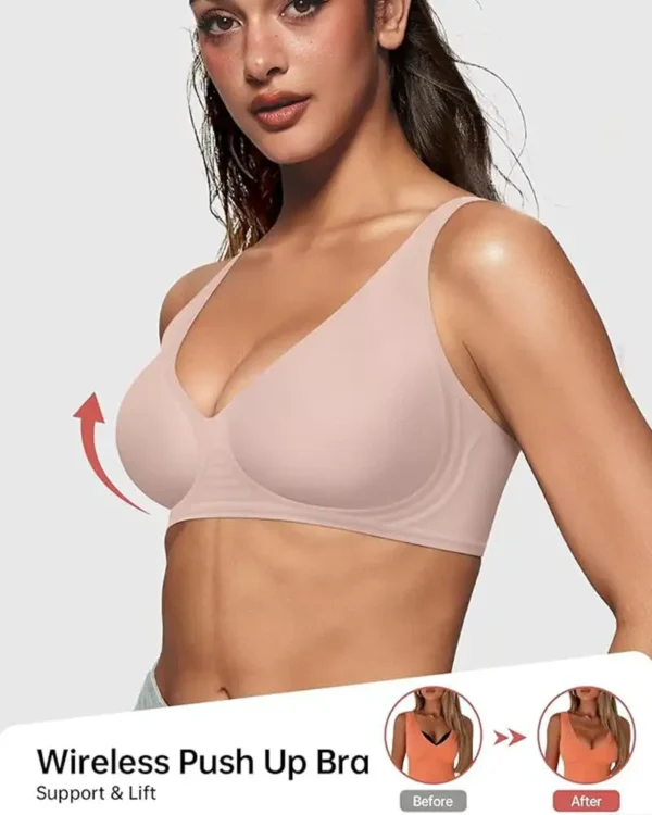 Newyuo™Seamless Deep V Push-Up Wireless Bra
