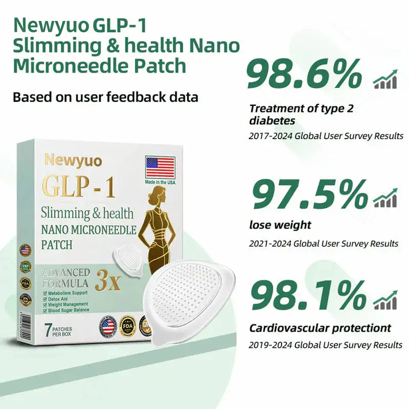 【Last Day Promotion 80% OFF🔥】Newyuo™ NIDDK-Tirzepatide Slimming & health NANO MICRONEEDLE PATCH🇺🇸👨⚕️(Zero Pain, 24/7 Release | Lose 20lbs FAST | 90% Sugar Drop | )🔥🎁