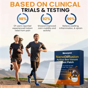 Newyuo® NanoDiffusion Active Bee Venom Joint Patch –🐝 🦵Relief for Shoulder, Neck, Back & Knee Pain in 10 Minutes!