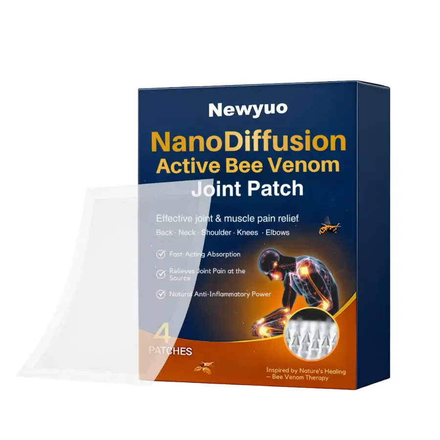Newyuo® NanoDiffusion Active Bee Venom Joint Patch –🐝 🦵Relief for Shoulder, Neck, Back & Knee Pain in 10 Minutes!
