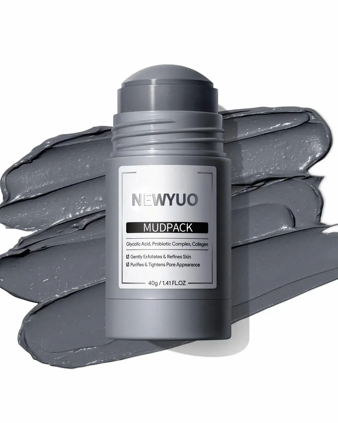 Newyuo™ mudpack,deep clean clay mask stick