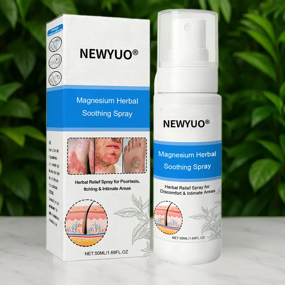 💥 Psoriasis, Eczema, or Genital Itch? Newyuo® Magnesium Herbal Spray Clears It All — MHRA Approved Formula!