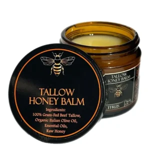 🐝Newyuo™ Organic Grass-Fed Beef Tallow Balm with Raw Honey - Handmade All-Natural Moisturizer for Soft, Smooth, Radiant Skin