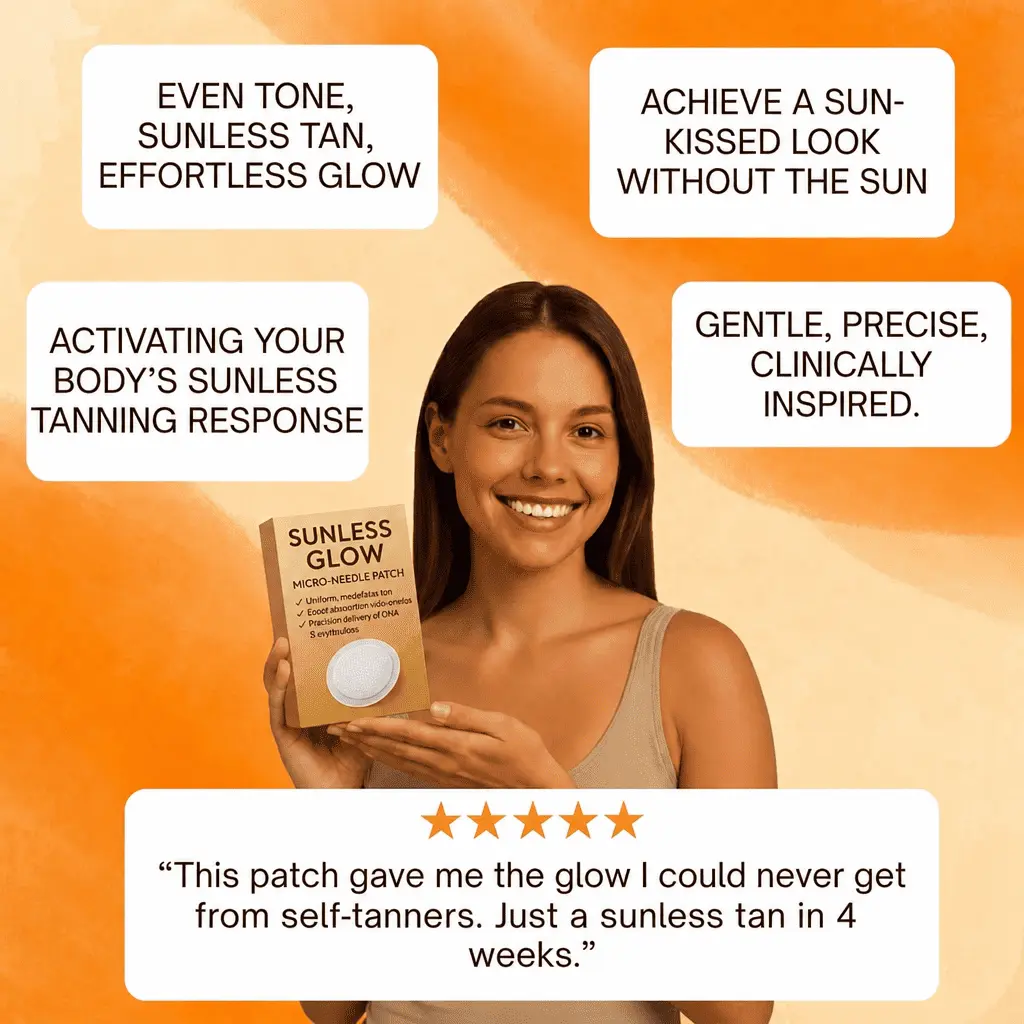 Newyuo®✨ Sunless Glow Micro-Needle Tanning Patch⚡ No Sun, No Streaks, Just a Natural Tan Glow 🌞