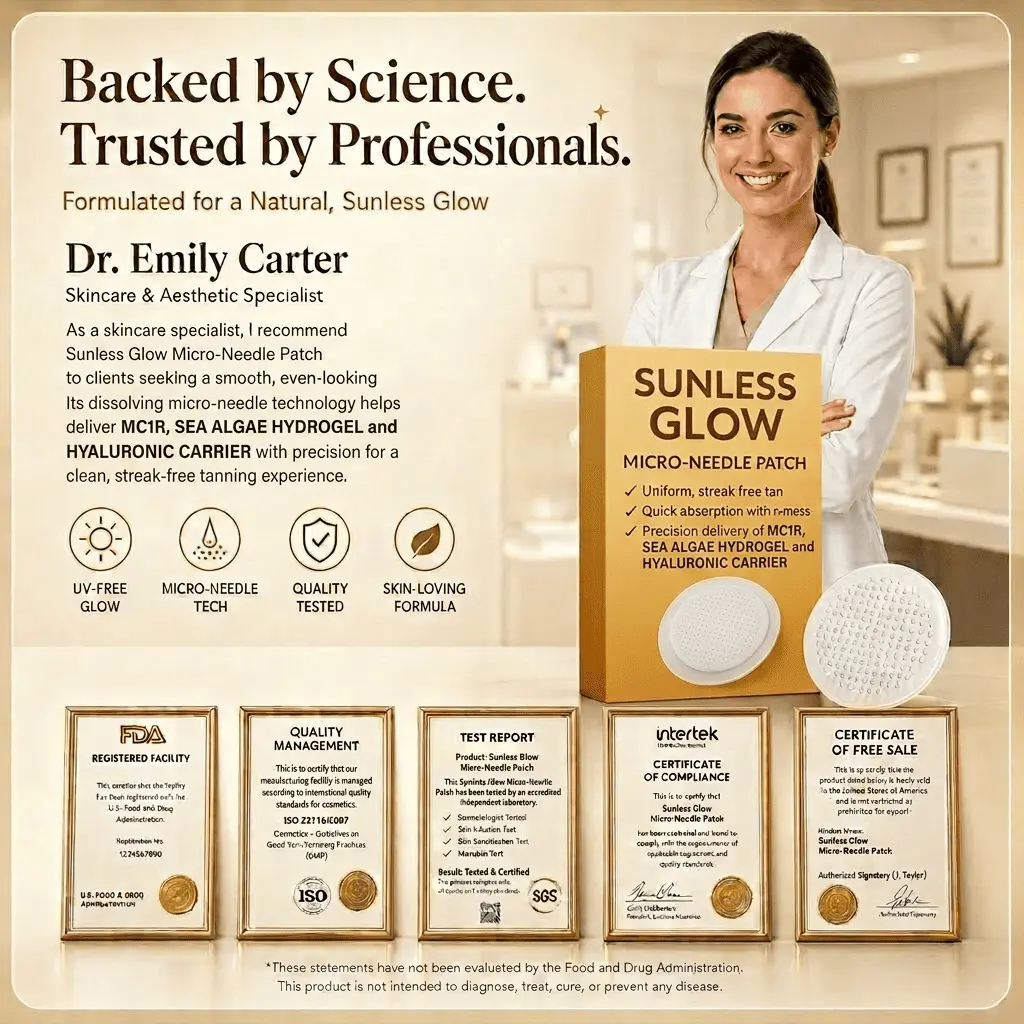 Newyuo®✨ Sunless Glow Micro-Needle Tanning Patch⚡ No Sun, No Streaks, Just a Natural Tan Glow 🌞