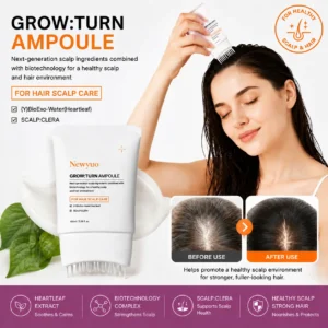 Newyuo Hair Growth Serum | Nourishing Scalp Treatment with Built-In Brush